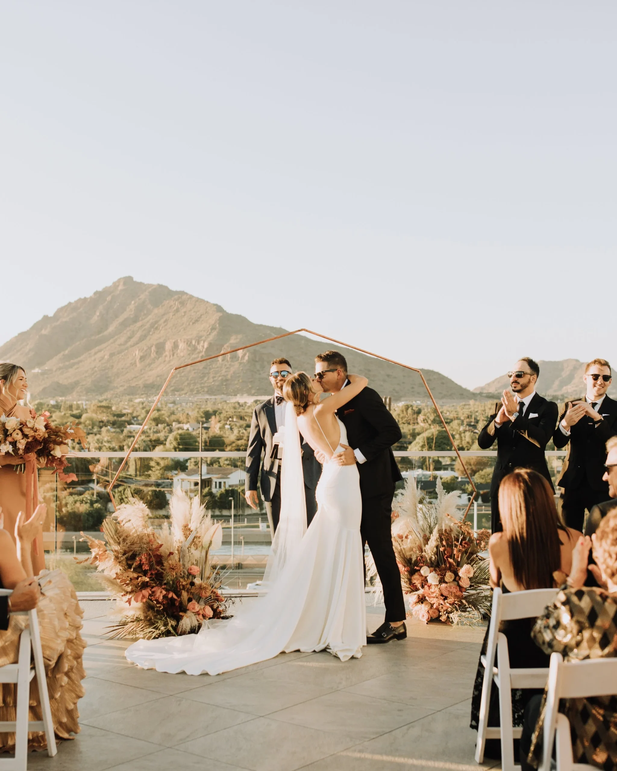 Makena and Desi's Rooftop Wedding at Hotel Valley Ho